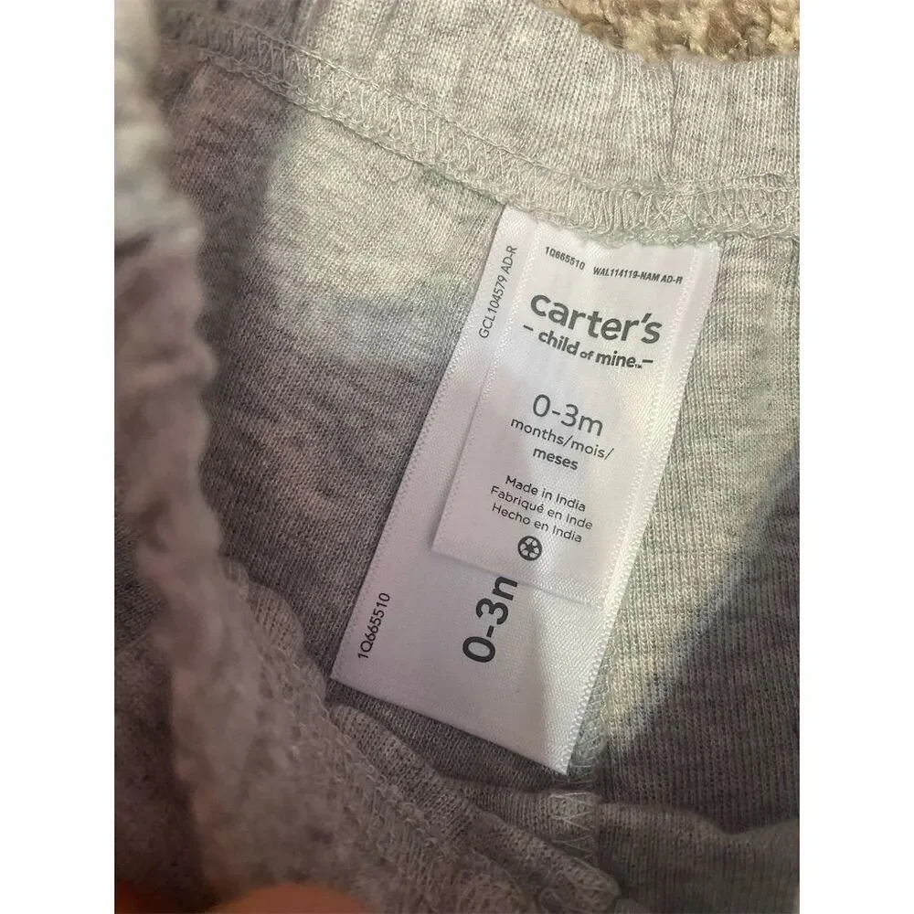 Carter's Baby Girl Gray Pull-On Pants